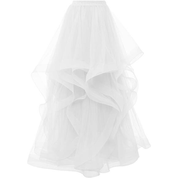 Long Tulle Skirts for Women Formal Tutu Puffy White - Picture 2 of 6